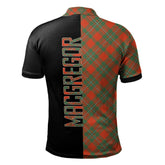 MacGregor Ancient Tartan Polo Shirt Half of Me - Cross Style
